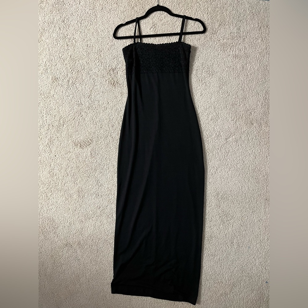 Rampage Black Lace Maxi Dress XS Petite